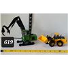 Image 1 : Ertl John Deere crane & excavator.