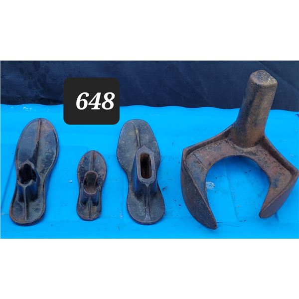 Vtg. Cobbler shoe moulds.