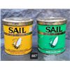 Image 1 : Vintage Sail tobacco tins.