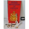 Image 1 : 1967, Canada 100 yr. Confederation spoon & book. 925 silver charms & pins.