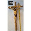 Image 1 : One of a kind.Hand carved wood crucifix.