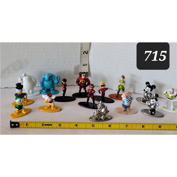 Jada collectible Disney character metal figurines.
