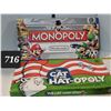 Image 1 : Nintendo monopoly. Complete. Hatopoly has board, metal games pieces. Incomplete.