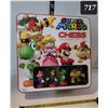 Image 1 : Super Mario Chess game. Unique character game pieces.