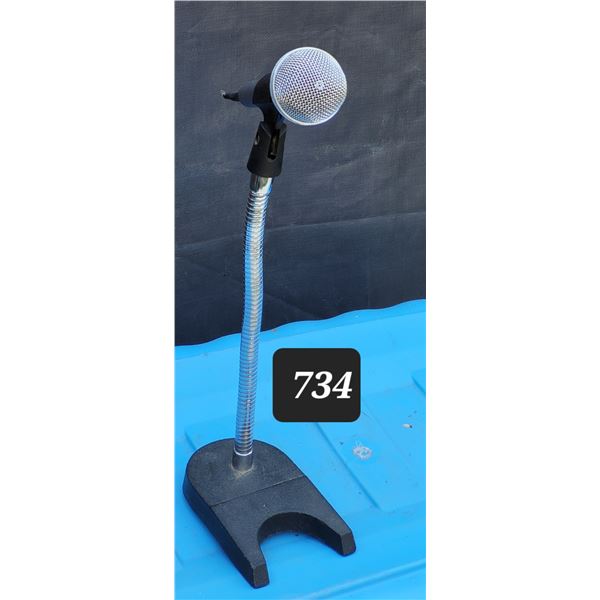 Table top microphone & stand.