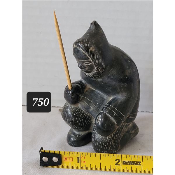 Original soapstone inuit carving.