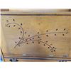 Image 2 : Very nice Antique, router designed secretary desk with drawer & lower display case. Glass Damaged Up