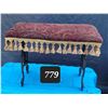 Image 1 : Early century cast iron, victorian style vanity bench.