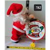 Image 1 : 1960's, battery operated Christmas Santa Claus drummer.