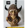 Image 1 : Native American Chief resin bust.