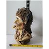 Image 2 : Native American Chief resin bust.