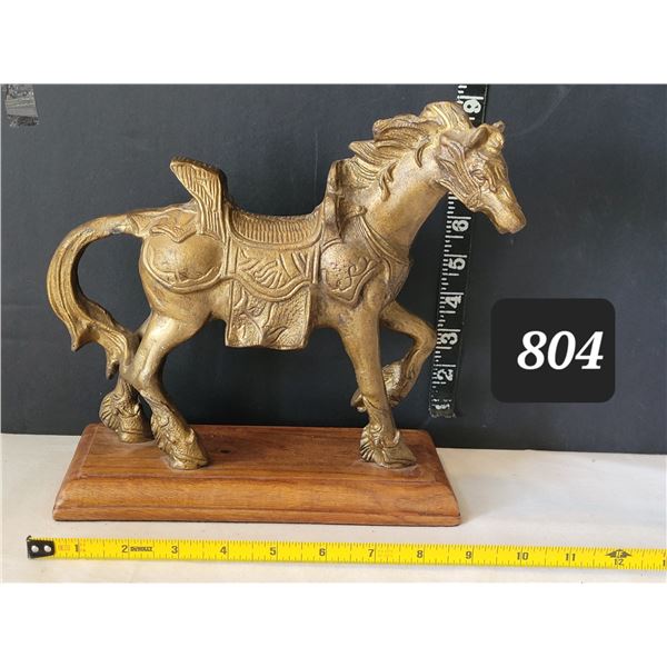 Antique Rare find, highly sought after, Copper/ brass Chetak horse statue. Majestic symbol of streng
