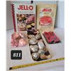 Image 1 : Mid century cookie, pastry & jello cutters. Jello recipe books