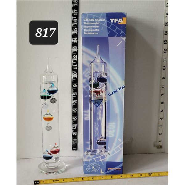 Galileo Thermometer, new in box.