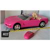 Image 1 : Barbie remote controlled corvette. Untested.