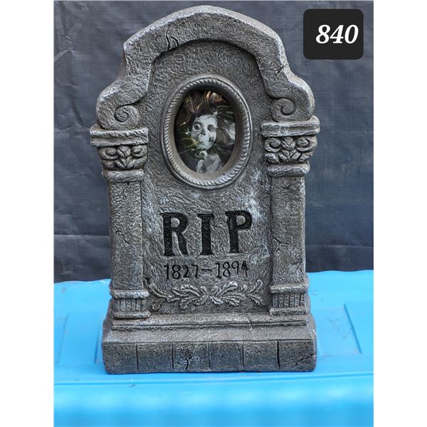 Outdoor RIP Halloween decoration. 22'' H