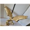 Image 2 : Large solid Brass eagle. Repaired.