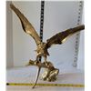 Image 4 : Large solid Brass eagle. Repaired.