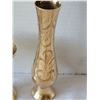 Image 2 : Etched brass liquor goblets & bud vase.