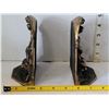 Image 3 : Antique highly collectable solid bronze, art nouveau, nude male Sculpture bookends.