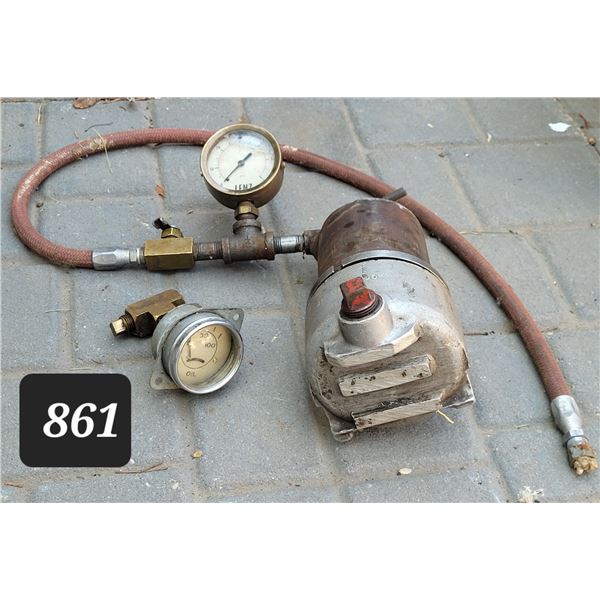 Oil gage ,Lenz psi compression gage.