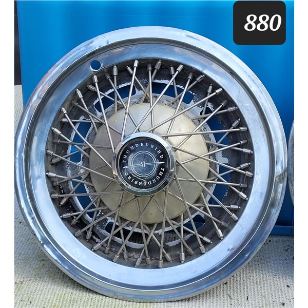 Thunderbird spoked hubcap.