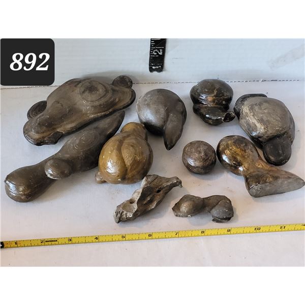 Unusual lacquered river washed rocks.