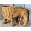 Image 9 : Mid -late century play food packed into unique wicker elephant.
