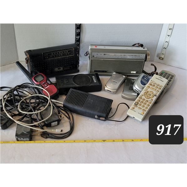 Group of assorted electronics.