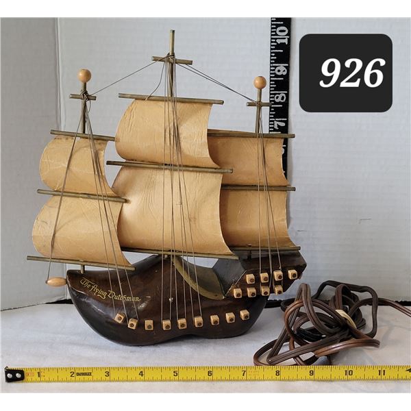 Vintage Flying Dutchman electric lamp. Made in Holland.