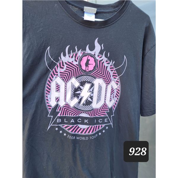 AC/DC Black Ice 2008 world tour T-shirt.