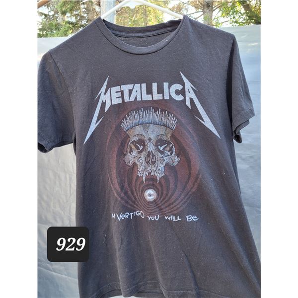Metallica T-shirt.