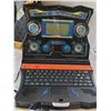 Image 7 : Hot Wheels Accelerator, educational & racing laptop.untested. Hot Wheels suitcase & many cars.