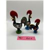 Image 2 : set of 3 Portugese rooster ornaments