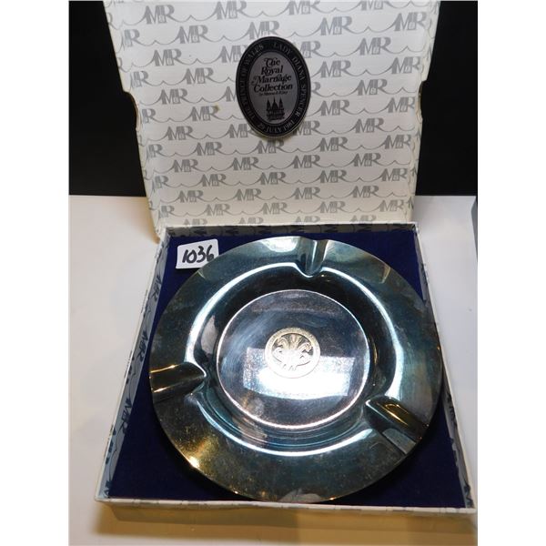 1036.  1981 ROYAL WEDDING ASHTRAY, CHARLES, AND DIANA