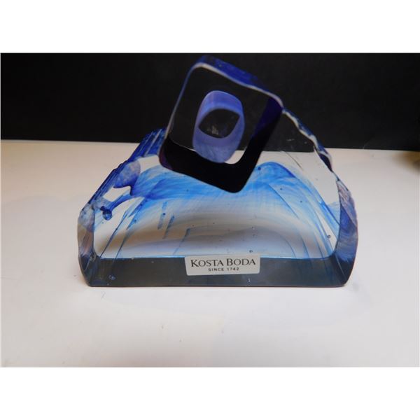 1039.  RARE KOSTA BODA ICEBERG, ART GLASS PAPERWEIGHT