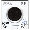 Image 1 : 1065.  1896 WIDE 6 ONE CENT