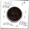 Image 2 : 1072.  1865 NEWFOUNDLAND ONE CENT