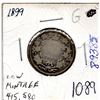 Image 1 : 1089.  1899 TWENTY-FIVE CENT