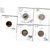 Image 2 : 1090.  5-STERLING SILVER TEN CENT PIECES