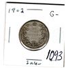 Image 1 : 1093.  1902 TWENTY-FIVE CENT