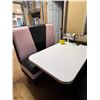 Image 2 : Rollable Restaurant Booth - Table 42"x28"x30", Seats 22" Height with built in Storage.