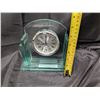 Image 2 : Glass Base W/ Battery Operated Quartz Clock (SEIU-WEST Retirement Present)