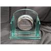 Image 4 : Glass Base W/ Battery Operated Quartz Clock (SEIU-WEST Retirement Present)