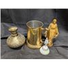 Image 1 : Lot of Vintage brass Items w/ Misc. (Jesus Statue/Bell)
