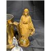 Image 4 : Lot of Vintage brass Items w/ Misc. (Jesus Statue/Bell)