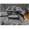 Image 5 : Miniature Crescent Cast Iron Stove w/ Stove Parts and Mini Book Shelf Coaster Design
