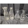 Image 1 : (2) Glass Chimneys (2) Glass Bottles