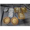 Image 1 : Lot of Ash Trays (Yellow Glass and (1) Tin One)