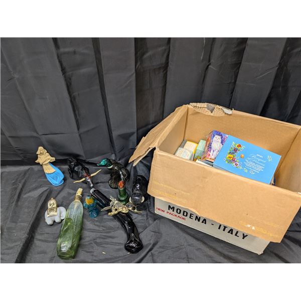 Box full of Vintage Perfumes, Soaps, Colone, and etc.